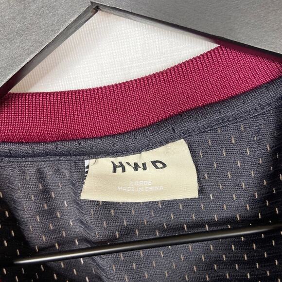 HWD Halfway Dead Mesh 23 Jersey Charcoal Gray Maroon Mens‎ Womens Size Large - Picture 8 of 8